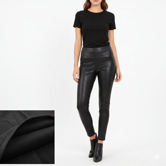 *Forever 21 Black Leather Skinny Pant - Picture 1 of 6